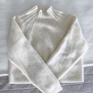 & Other Stories Excellent Condition Cream Movk Neck Alpaca Wool Sweater XS
